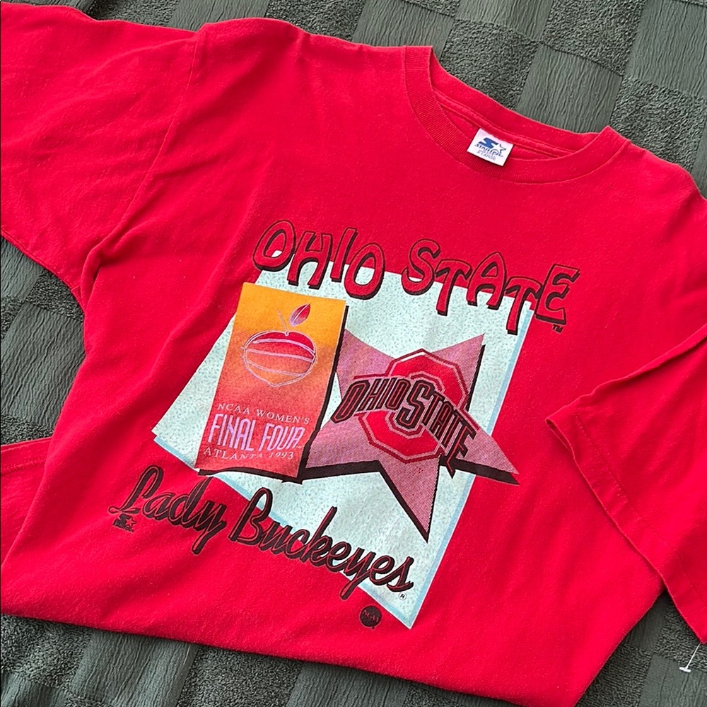Signed Ohio State Lady Buckeyes Red T-Shirt (unisex)
